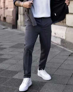 Pantalon tendance coupe slim décontracté