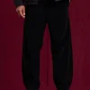 Pantalon uni à rayure
