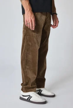 Pantalon uni à rayure