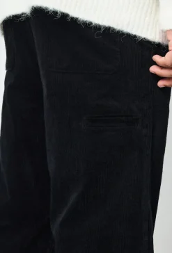 Pantalon uni à rayure
