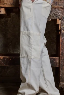 Pantalon uni surpiqué