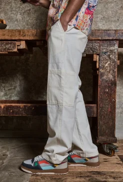 Pantalon uni surpiqué