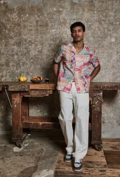 Pantalon uni surpiqué