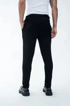 Pantalon uni urbain chic
