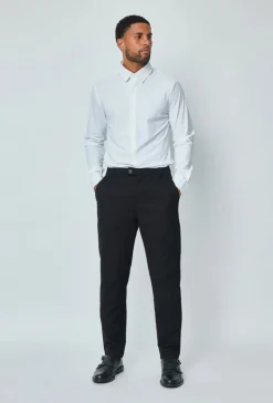 Pantalon uni urbain chic