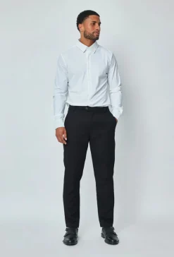 Pantalon uni urbain chic
