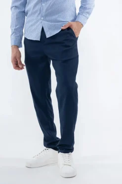 Pantalon uni urbain chic