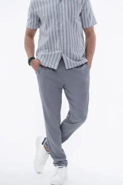 Pantalon uni urbain chic
