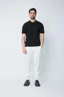 Pantalon uni urbain chic
