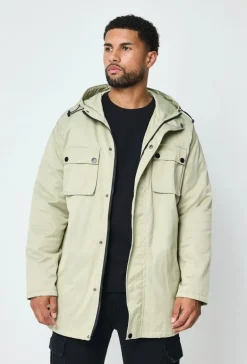 Parka mi longue à capuche