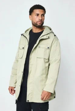 Parka mi longue à capuche