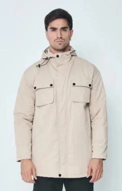 Parka mi longue à capuche