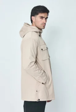 Parka mi longue à capuche