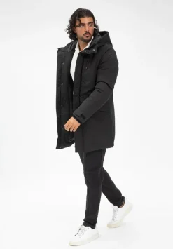 Parka mi longue a capuche