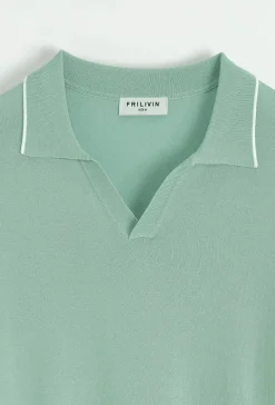 Polo à col ouvert