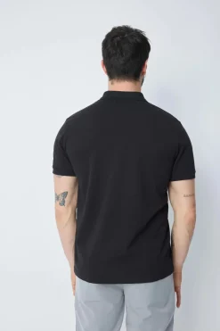 Polo à manches courtes avec col zippé