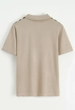 Polo avec détail à rayure