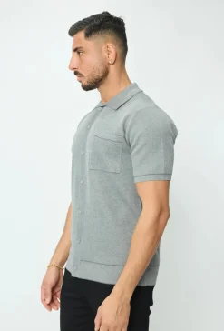 Polo avec détail à rayure