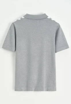 Polo avec détail à rayure