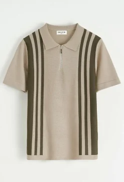 Polo avec détail à rayure