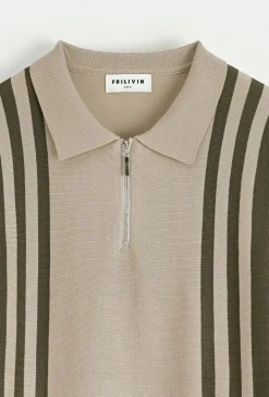 Polo avec détail à rayure