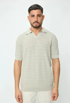 Polo basique col ouvert à revers