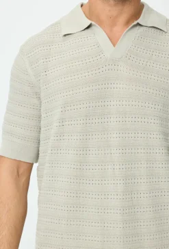Polo basique col ouvert à revers