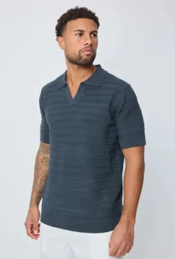 Polo basique col ouvert à revers