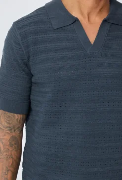 Polo basique col ouvert à revers