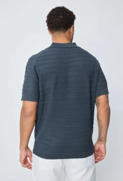 Polo basique col ouvert à revers