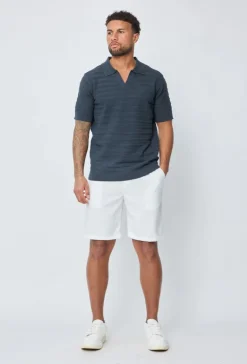 Polo basique col ouvert à revers