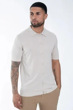 Polo boutonné manches courtes