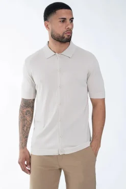 Polo boutonné manches courtes
