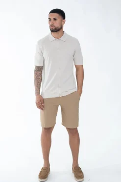 Polo boutonné manches courtes