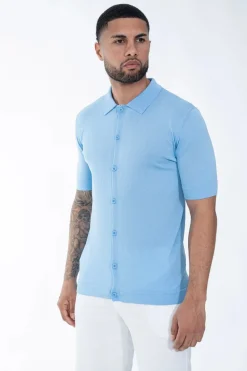 Polo boutonné manches courtes