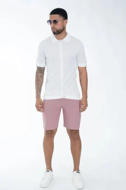 Polo boutonné manches courtes