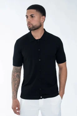 Polo boutonné manches courtes