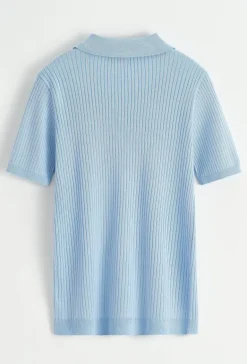 Polo effet rayé uni
