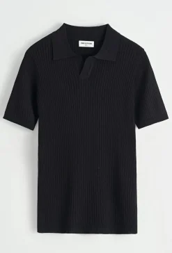 Polo effet rayé uni