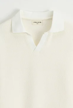 Polo effet tricot