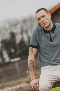 Polo en maille à manches courtes