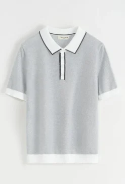 Polo en maille à manches courtes