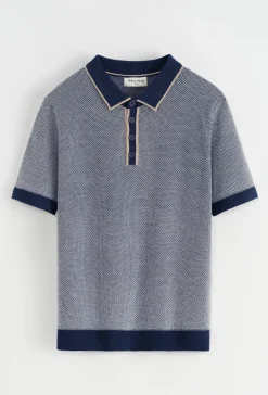 Polo en maille à manches courtes