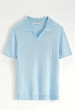 Polo manches courtes uni en maille