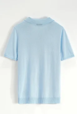 Polo manches courtes uni en maille