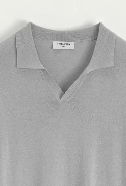 Polo manches courtes uni en maille