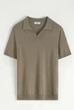 Polo manches courtes uni en maille