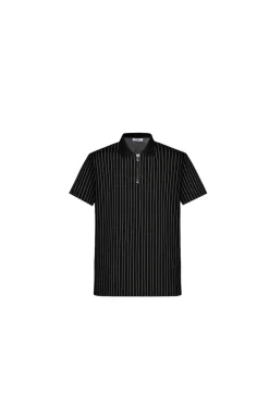 Polo manches courtes zipé