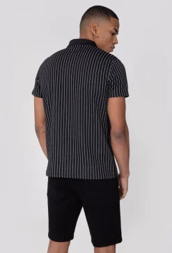 Polo manches courtes zipé