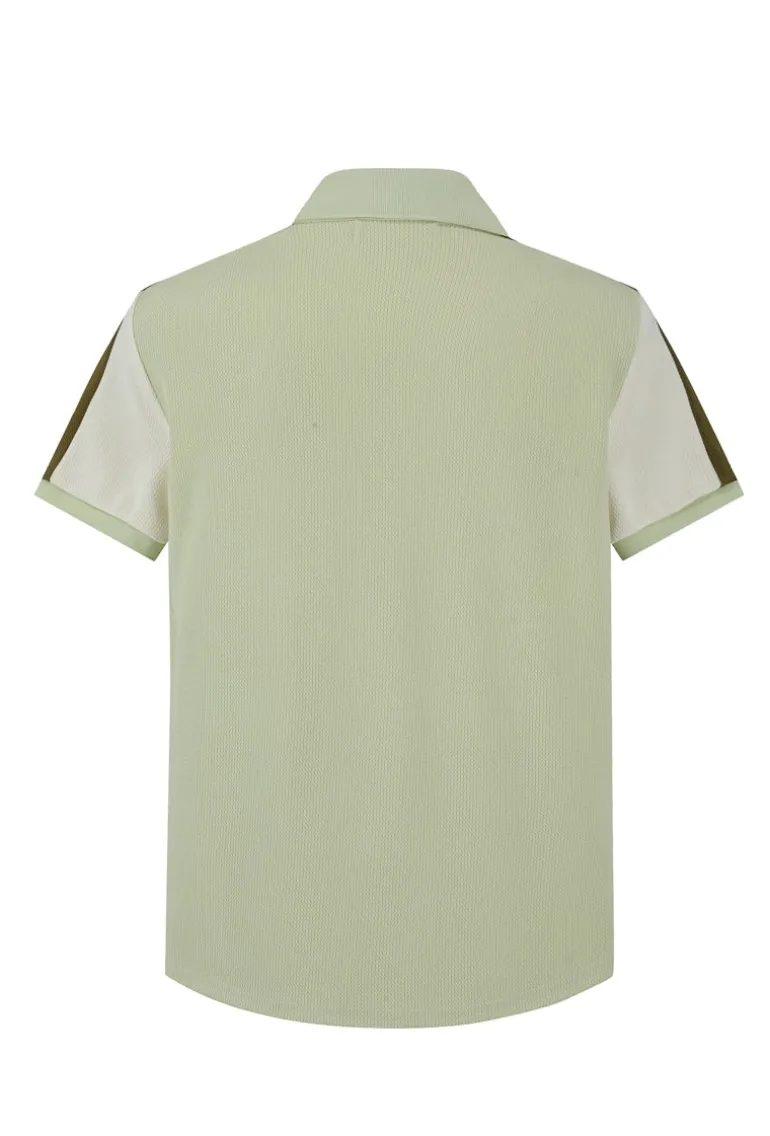 Polo tricolore manches courtes